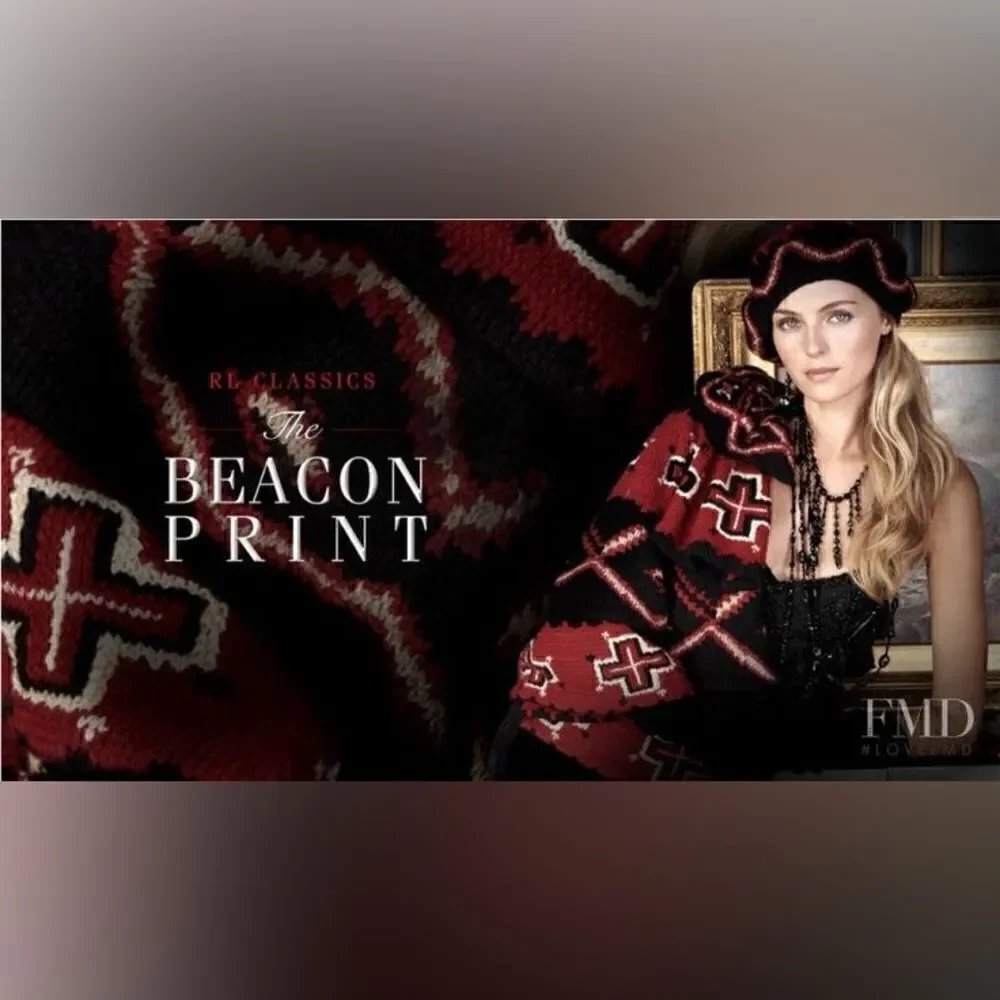 Ralph Lauren * 2011 Hand-Knit Red Beacon Blanket Beaded Halter with Silk Scarf - Picture 10 of 16